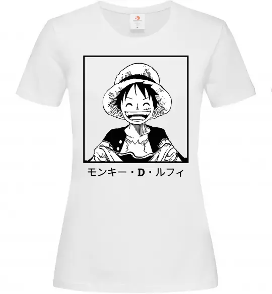 Женская футболка Monkey D. Luffy Белый фото
