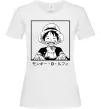 Женская футболка Monkey D. Luffy Белый фото