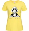 Женская футболка Monkey D. Luffy Лимонный фото