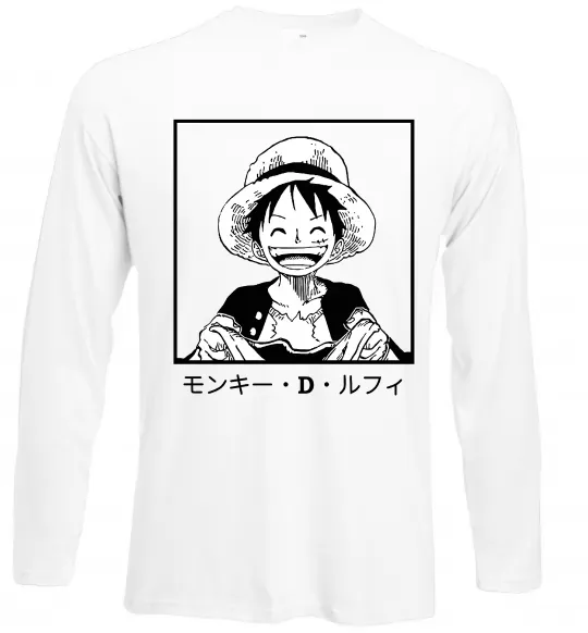 Лонгслів Monkey D. Luffy Білий фото