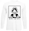 Лонгслів Monkey D. Luffy Білий фото