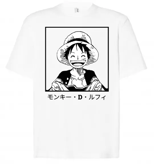 Футболка Оверсайз Monkey D. Luffy Белый фото