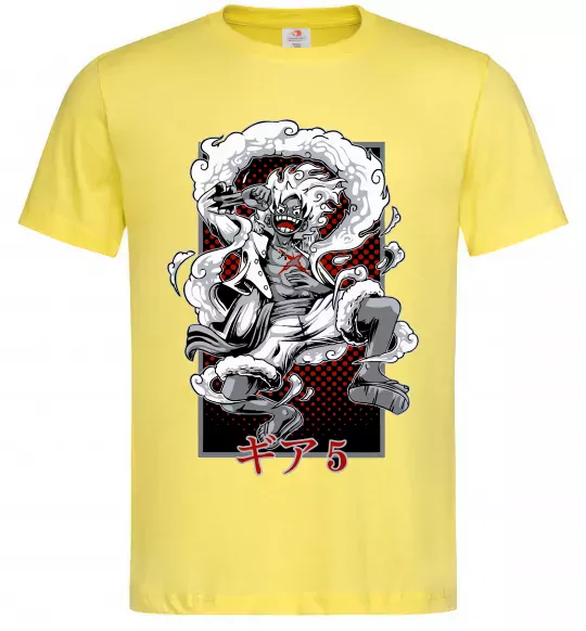 Мужская футболка Luffy Лимонный фото