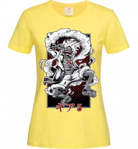 Жіноча футболка Luffy Лимонний фото