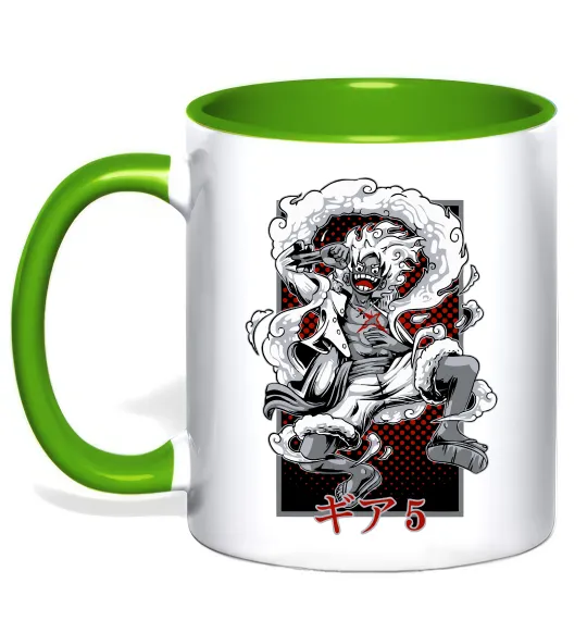 Чашка с цветной ручкой Luffy Лаймовый фото