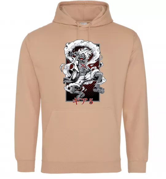 Мужская толстовка (худи) Luffy Песочный фото