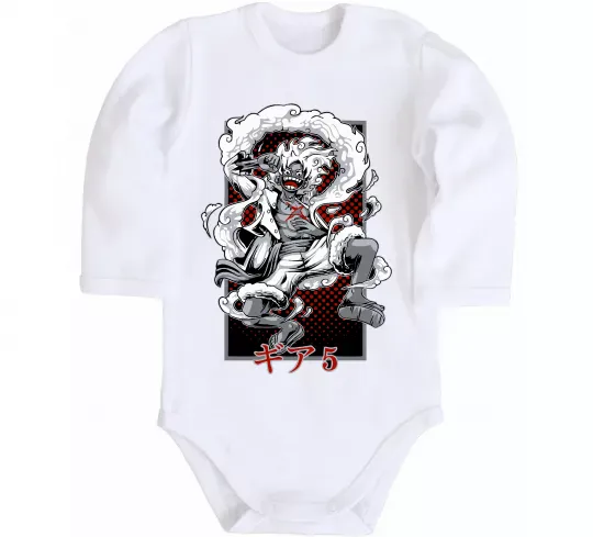 Детский боди Luffy Белый фото