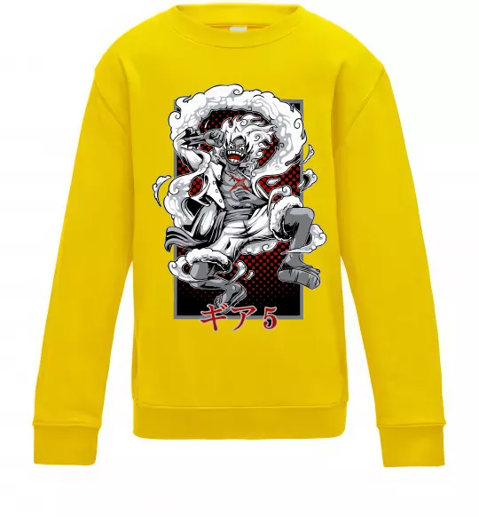 Детский Свитшот Luffy Солнечно желтый фото