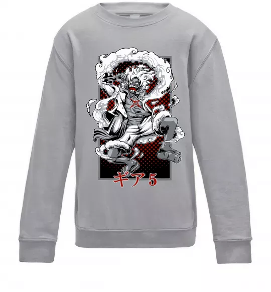 Детский Свитшот Luffy Серый меланж фото