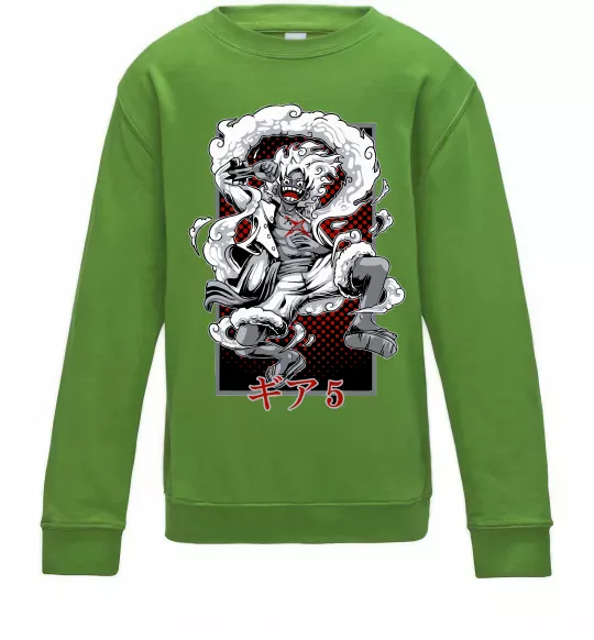Детский Свитшот Luffy Лаймовый фото