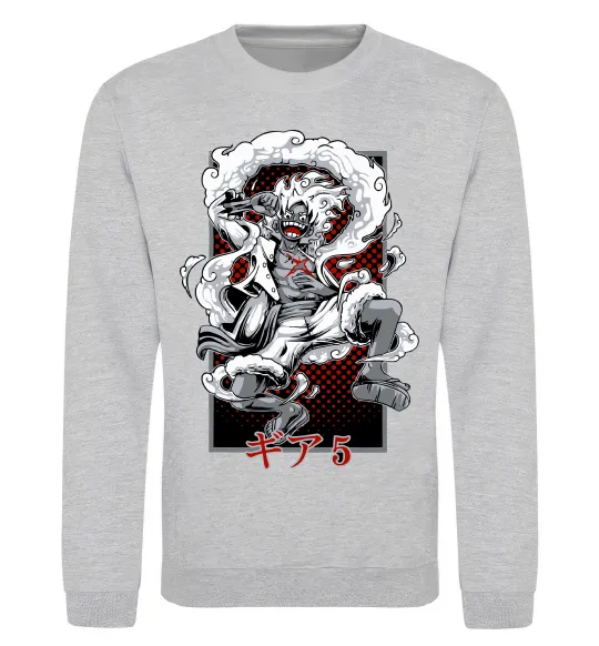 Свитшот Luffy Серый меланж фото
