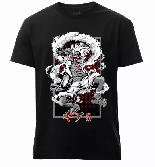 Чоловіча преміум футболка Luffy Чорний фото