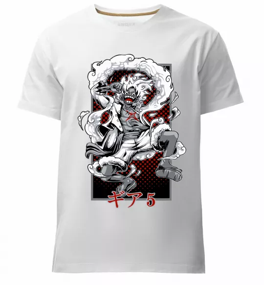 Чоловіча преміум футболка Luffy Білий фото