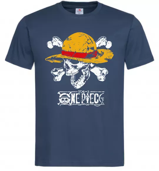 Мужская футболка Luffy One piece Темно-синий фото