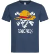 Мужская футболка Luffy One piece Темно-синий Мужская футболка Luffy One piece Темно-синий фото