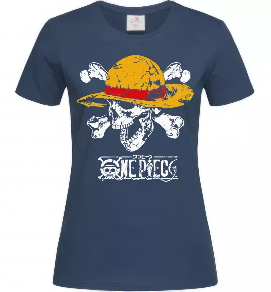 Жіноча футболка Luffy One piece Темно-синій фото