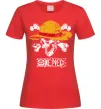 Жіноча футболка Luffy One piece Червоний фото