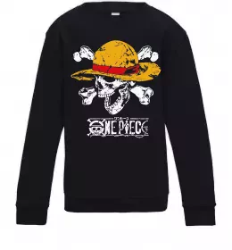 Детский Свитшот Luffy One piece Черный фото