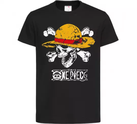 Детская футболка Luffy One piece Черный фото