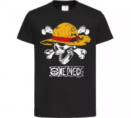 Детская футболка Luffy One piece Черный фото