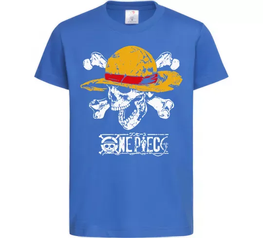 Детская футболка Luffy One piece Ярко-синий фото