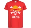 Детская футболка Luffy One piece Красный фото
