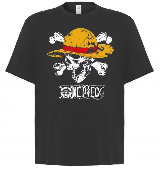 Футболка Оверсайз Luffy One piece Черный фото