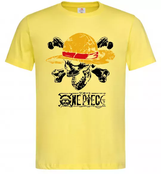 Мужская футболка Luffy One piece Лимонный фото