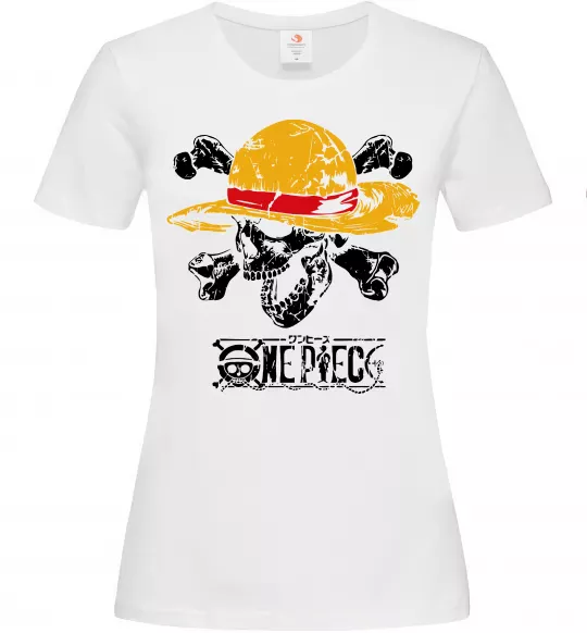 Жіноча футболка Luffy One piece Білий фото