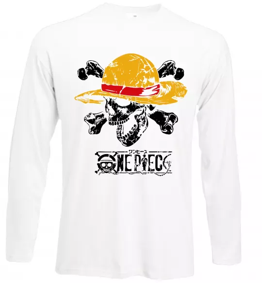 Лонгслив Luffy One piece Белый фото