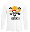 Лонгслив Luffy One piece Белый фото