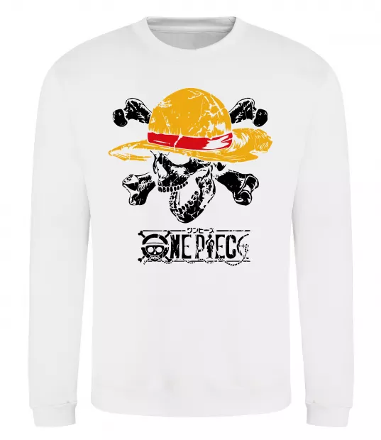 Світшот Luffy One piece Білий фото