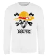 Світшот Luffy One piece Білий фото