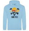 Мужская толстовка (худи) Luffy One piece Голубой фото