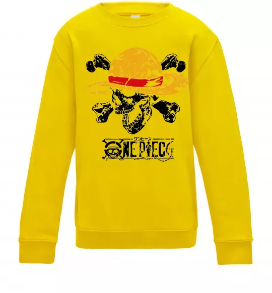 Дитячий світшот Luffy One piece Сонячно жовтий фото