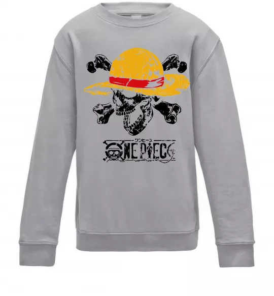 Дитячий світшот Luffy One piece Сірий меланж фото
