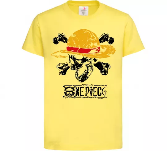 Детская футболка Luffy One piece Лимонный фото