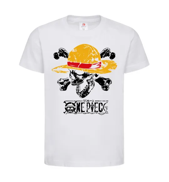 Детская футболка Luffy One piece Белый фото