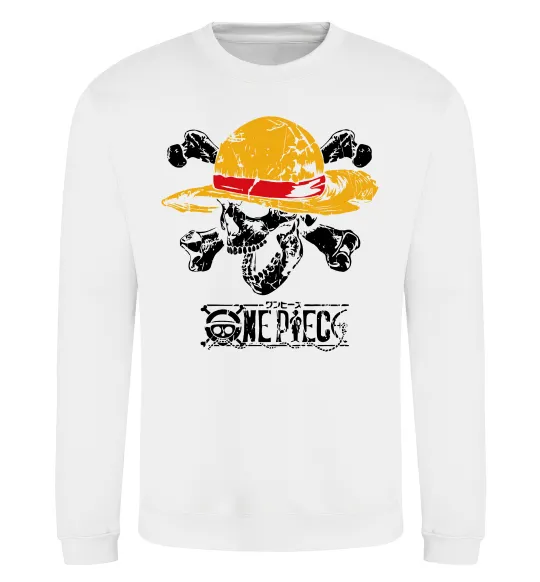 Свитшот Luffy One piece Белый фото