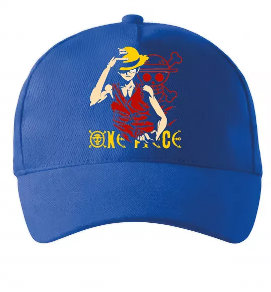 Кепка One piece Luffy Яскраво-синій фото