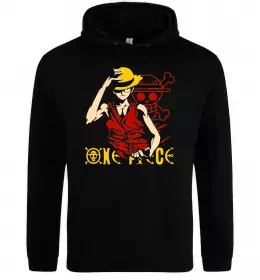 Женская толстовка (худи) Monkey D. Luffy Черный фото Женская толстовка (худи) Monkey D. Luffy Черный фото