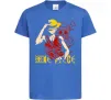 Дитяча футболка One piece Luffy Яскраво-синій фото
