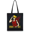 Эко-сумка One piece Luffy Черный фото