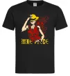 Мужская футболка One piece Luffy Черный Мужская футболка One piece Luffy Черный фото
