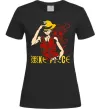 Женская футболка One piece Luffy Черный фото