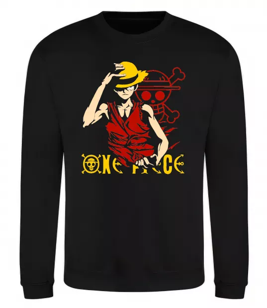 Свитшот One piece Luffy Черный фото