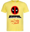 Чоловіча футболка Deadpool the merc with a mouth Лимонний фото