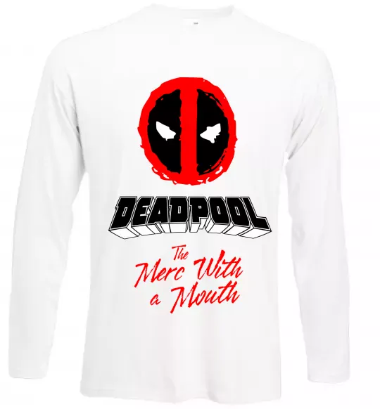 Лонгслив Deadpool the merc with a mouth Белый фото