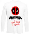 Лонгслив Deadpool the merc with a mouth Белый фото