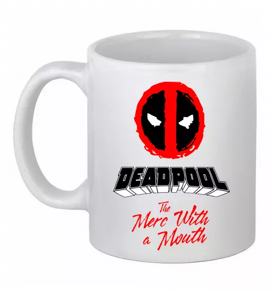 Чашка керамическая Deadpool the merc with a mouth Белый фото